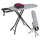 Relaxdays Bügelbrett & Dampfständer 109,5 x 35 cm Bügelstation, klappbar, grau