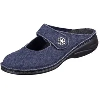 Finn Comfort Brig Hausschuh Marine, Wollfilz, Damen-Hausschuh - Marken Finn Comfort, Blau - Blau