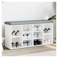 VidaXL Schuhbank Weiß 102x32x50 cm Holzwerkstoff