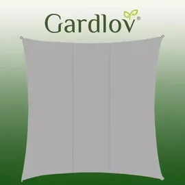 gardlov 23164 Sonnensegel 3,6x3,6 m grau - Grau