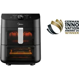 Midea Heißluftfritteuse MAD1100DADK schwarz