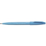 Pentel S520-S Sign Pen Faserschreiber, 0,8 mm Strichstärke, hellblau, 12er Pack