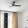 FARO Hey S 22,5 cm Deckenventilator Schwarz