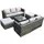 fimous Gartenlounge-Set 8-tlg. Dunkelgrau