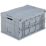 Relaxdays Transportbox stabil, Gewerbe, hochwertiger Kunststoff, Qualität, 60 L, HxBxT 32,5x58,5x39,5cm