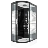AcquaVapore Duschkabine Komplettdusche Fertigdusche Dusche D30-73M0L-EC 120x80 MIT 2K Scheiben Versiegelung