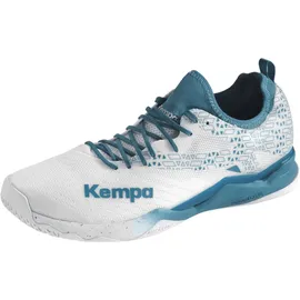 Kempa Wing Lite 2.0 Handballschuhe, Weiß Deep Blau, 39 EU