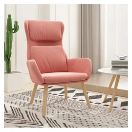 vidaXL Relaxsessel Rosa Samt Vidaxl