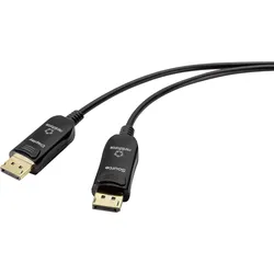 Renkforce Glasfaser / DisplayPort Anschlusskabel DisplayPort Stecker, DisplayPort Stecker 15.00 m Sc