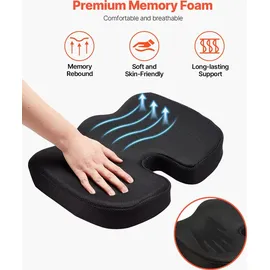 Vevor Sitzkissen 43,5 x 33,0 cm Schwarz