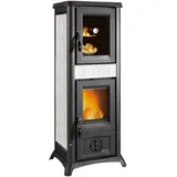 La Nordica-Extraflame La Nordica Holzofen mit Backfach Gemma Forno 5.0 | Keramik weiß | 7,3 kW