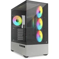 Sharkoon AK7 ARGB schwarz, Tempered Glass x 2)