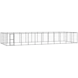 vidaXL Hundezwinger aus verzinktem Stahl 12,1 m, 4,4 m, 1,8 m