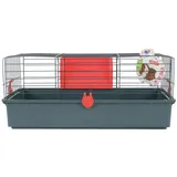 Zolux CLASSIC cage 70 cm, color: gray / red, Gehege