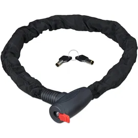 Relaxdays Fahrradschloss SECURE schwarz 100,0 cm, 1 St.
