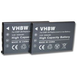vhbw Kamera-Akku passend für Easypix W510 Unterwasserkamera Foto Kompakt (550mAh, 3,6V, Li-Ion) 550 mAh schwarz