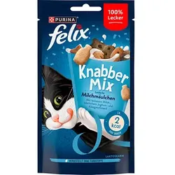 felix® Katzen-Leckerli KnabberMix Milchmäulchen 8x 60,0 g