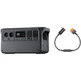 DJI Power 1000, 1024 Wh Solargenerator, 1x SDC-Autoladestecker (12 V), LFP-Zelle, Schnellladung (70 Min.), 2200 W, für Camping & Wohnmobile, Off-grid.