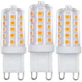 proventa LED Kapsel G9 dimmbar 3.5W warmweiß Klar 3-Pack