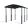 CANOPIA Carport Arcadia Alpine 5,02 x 3,59 m grau inkl. Regenrinne