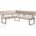 OTTO home Eckbank OTTO HOME "Gabi Esszimmerbank, Bank, Küchenbank, Polsterbank", helles beige, B:214cm H:87cm T:164cm, Holzwerkstoff, Massivholz, Metall, Polyester, Sitzbänke, Eckbank, Gestell aus matt-schwarzem Flachmetall, stabil, 2-Stoff-Design