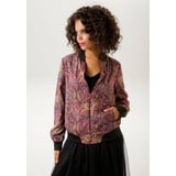 Aniston CASUAL Blouson mit farbharmonischem, verspieltem Paisley-Muster schwarz|rosa|bunt|braun 36