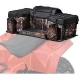 Vevor ATV Heckaufbewahrungstasche Hecktasche Heckfrachttasche (68 L) mit Schwamm-Sitzkissen und Flaschenhalter, Rücksitz-Ausrüstungstasche, passend für die meisten ATVs UTVs mit Gepäckträger