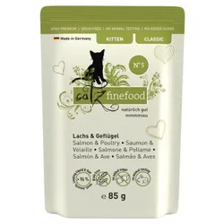 Catz finefood Nassfutter Katze Classic Kitten No. 05 Lachs & Geflügel 16x85 g