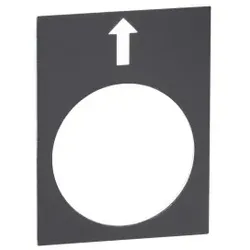 Schneider Electric ZB2BY2910 Bezeichnungsschild, 30x40mm, schwarz, links, langsam  - 10 Stück