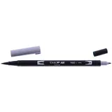 Tombow ABT-N60 Fasermaler Dual Brush Pen mit zwei Spitzen, Schwarz