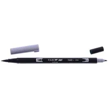 Tombow ABT-N60 Fasermaler Dual Brush Pen mit zwei Spitzen, Schwarz
