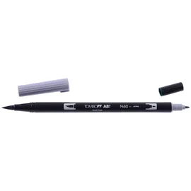 Tombow ABT-N60 Fasermaler Dual Brush Pen mit zwei Spitzen, Schwarz