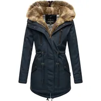 Navahoo "Diamond" Gr. S, Navy) Damen Jacken Designer Winterjacke