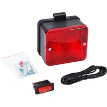 CARTREND Nebelschlussleuchte 12V mit Halterung + Schalter