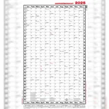 GUESS GÜSS Jahresübersicht DIN A1 Hochformat,