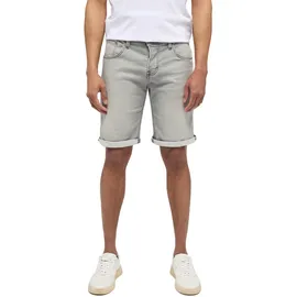 Mustang Jeans-Short Chicago in grau mit Kontrastnähten-W36