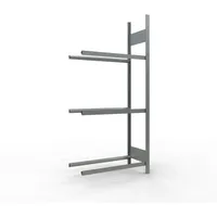 Schulte Reifenregal Stahl 200 x 90 x 40 cm silber 3 Ebenen