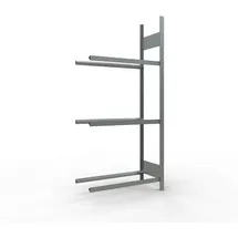 Schulte Reifenregal Stahl 200 x 90 x 40 cm silber 3 Ebenen