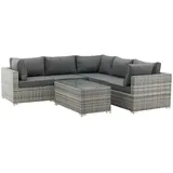 VCM ebuy24 Amazon Lounge-Set 2 Teile Grau