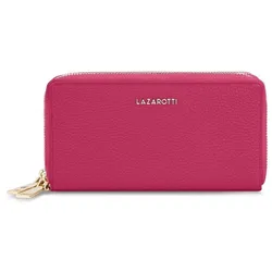 Lazarotti Bologna Leather Geldbörse RFID Schutz Leder 20 cm  pink