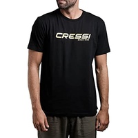 Cressi T-Shirt, Man, Shwarz Gelb, M