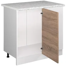 Vicco Eckunterschrank R-Line 86 x 46 x 81,5 cm Weiß