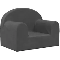 vidaXL Kindersofa Anthrazit Weich Plüsch