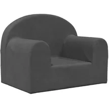 vidaXL Kindersofa Anthrazit Weich Plüsch