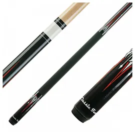 Winsport Billardqueue Classic Fun, Cue für Poolbillard, hochwertige Verarbeitung, Ahornholz, tolle Optik, 13 mm Profi-Tip, 2 Modell-Varianten, rot/schwarz, blau/schwarz
