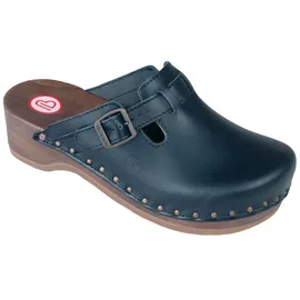 Berkemann Riemen-Toeffler Clogs Schwarz - Gr.: 40,5