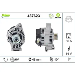 Generator VALEO 437623 für Ford Focus I Turnier C-Max
