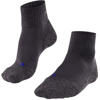 Falke Herren Wandersocken TK2 Explore Cool Short M SSO Funktionsgarn antiblasen dick 1 Paar, Grau (Asphalt Melange 3180), 46-48