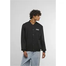 Mister Tee Los Angeles EMB Heavy Tonal College Jacket - Schwarz