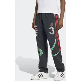 adidas Teamgeist MOTO Trackpant Herren, BLACK / GREEN / better scarlet, S
